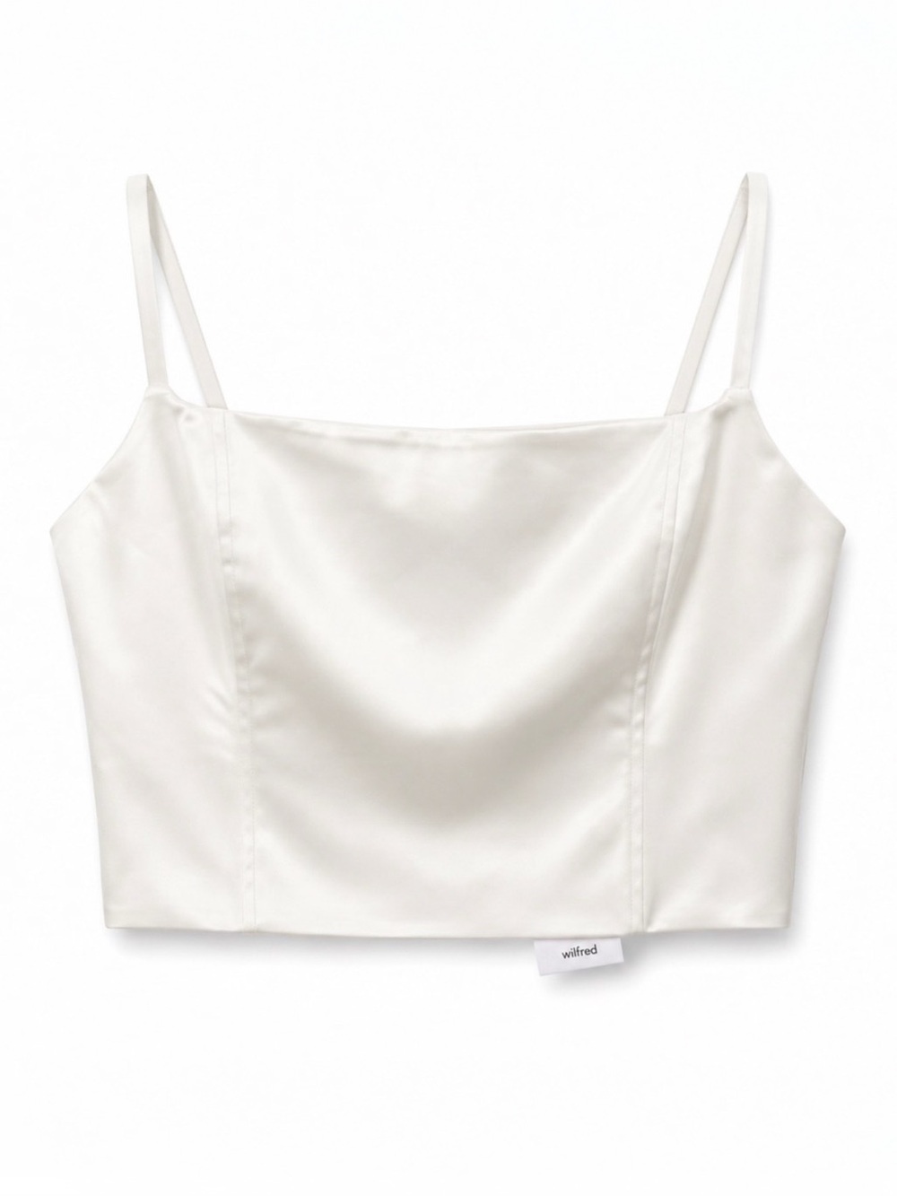 Aritzia Lovefset Satin Corset Top Size L Light Birch NWT Structured Bustier